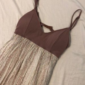 RVCA lines maxi dress, open back. Size Large